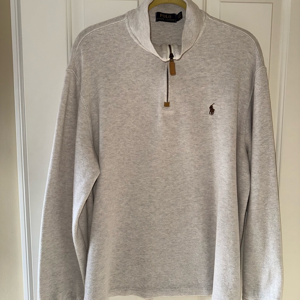 Polo by Ralph Lauren Men's Zip Up Sweater 100% Cotton
